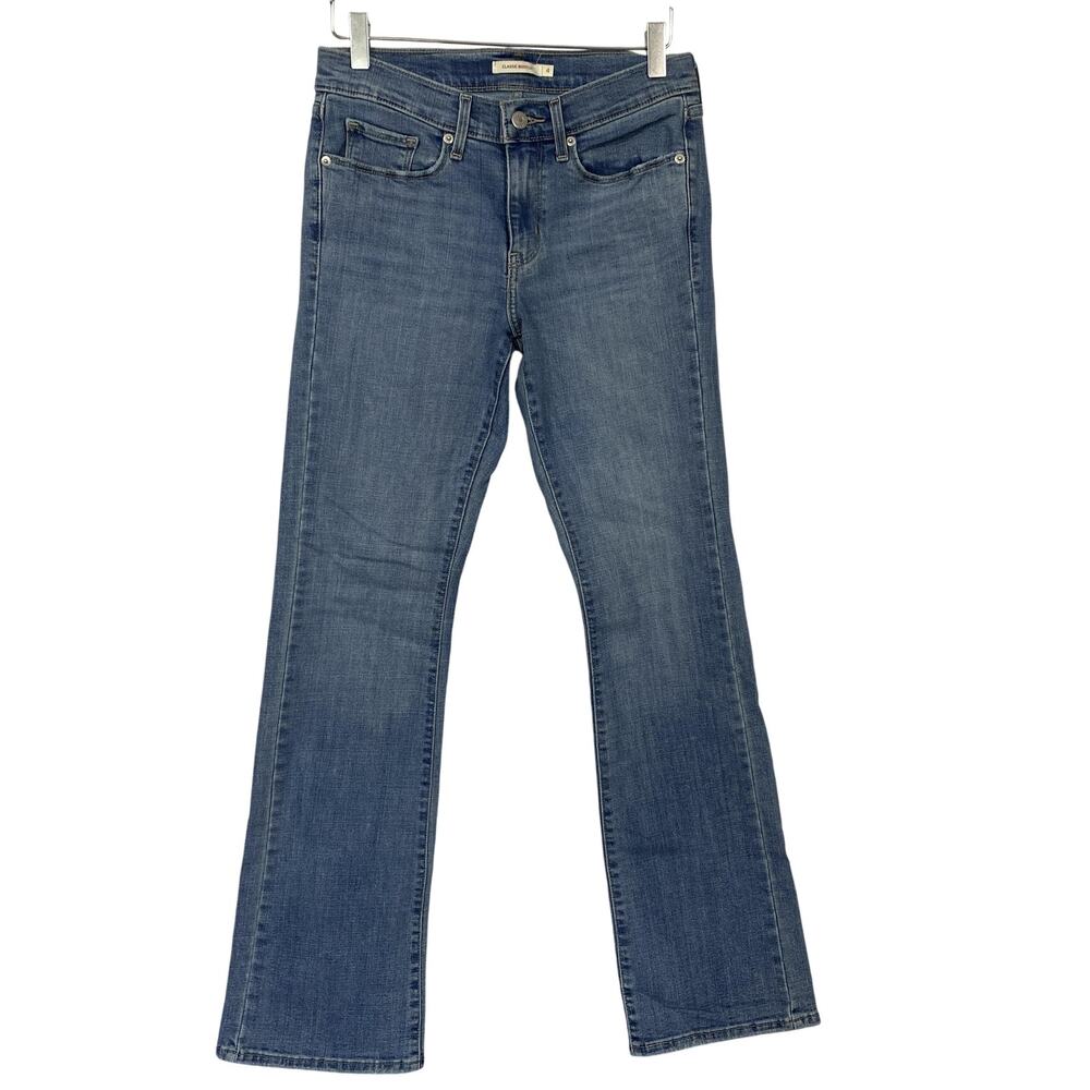 Levis Classic Bootcut Jeans Womens 4 Blue Denim Stretch Medium Wash 28x31